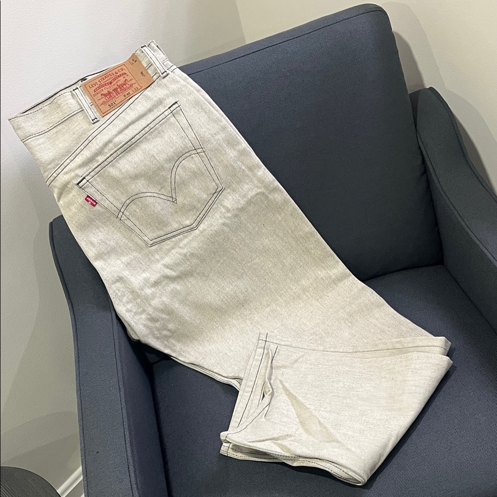 Levi's Men's Light Tan Straight Jeans
